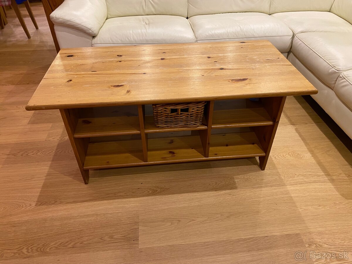 Konferenčný stolík drevený Ikea Leksvik - 4