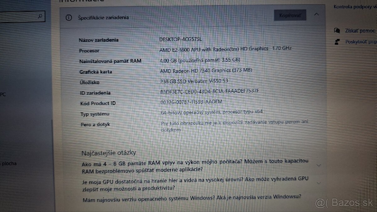 Notebook Lenovo E335 - 4