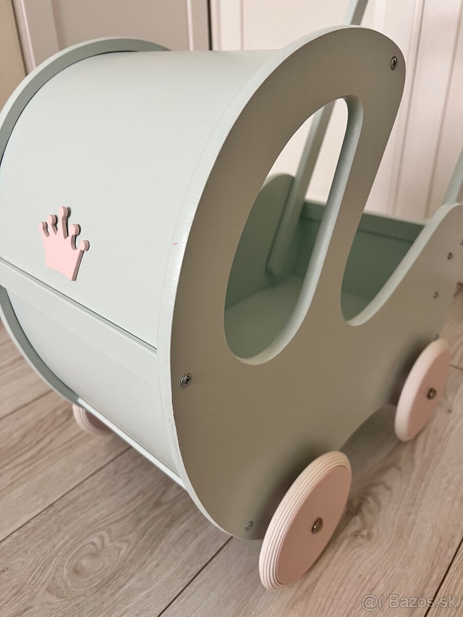 Predám drevený detský kočík - 4