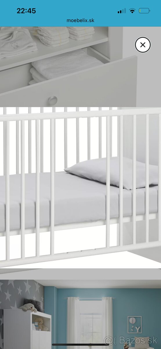 Detska postielka a prebalovaci pult - 4