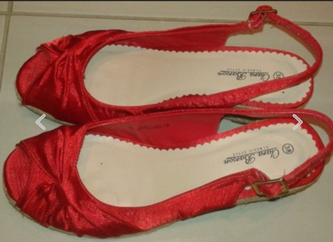 Červene sandalky 38 - 4