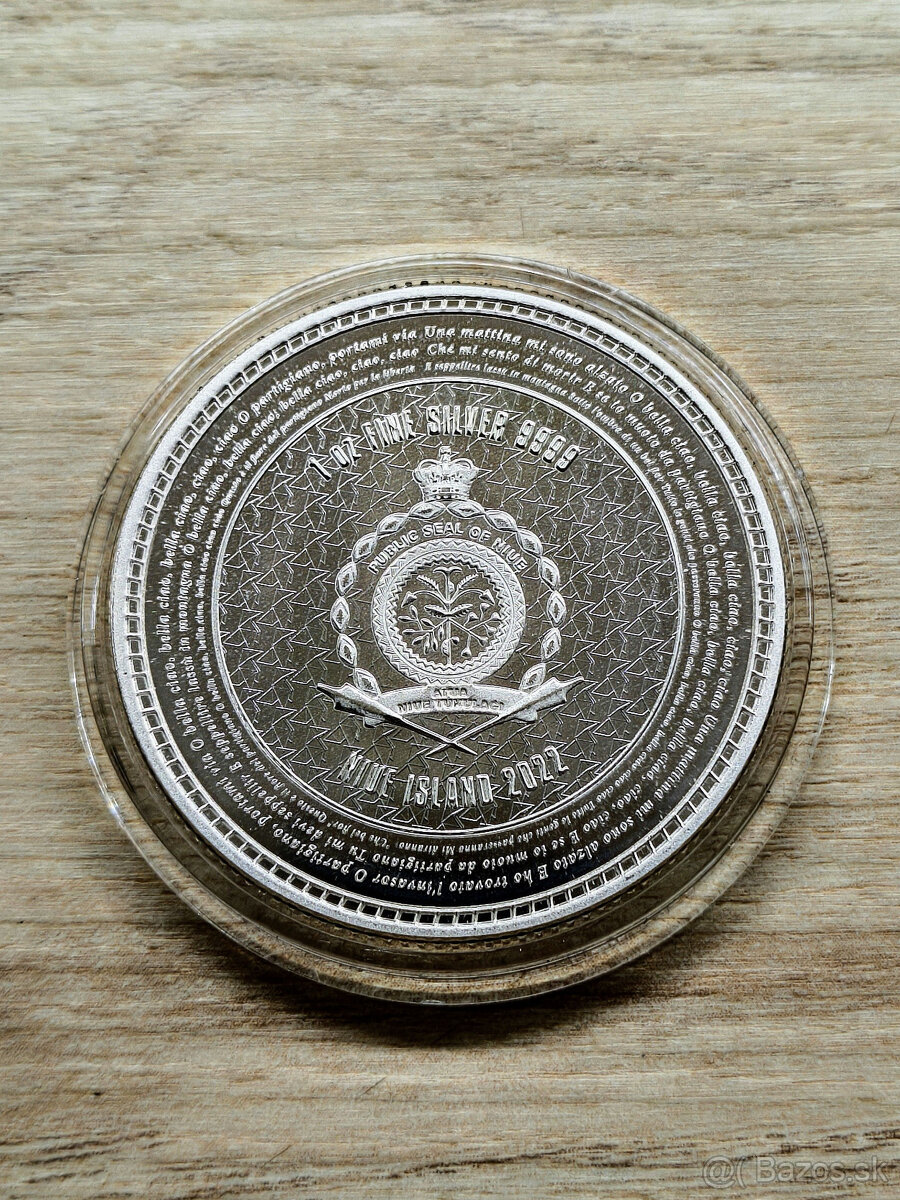 1oz strieborná minca Bella Ciao PROOF - LIKE - 4