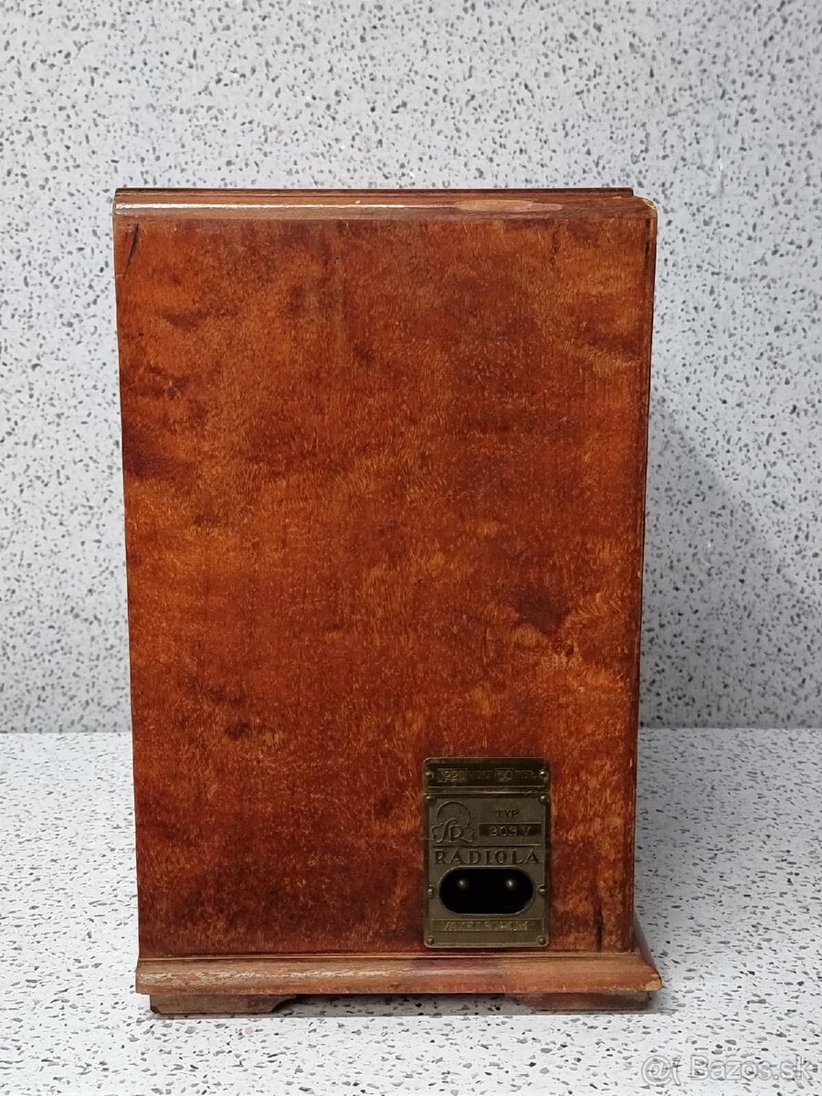RADIOLA TYP 303 V 》UNIKÁTNE STAROŽITNÉ RADIO - 4