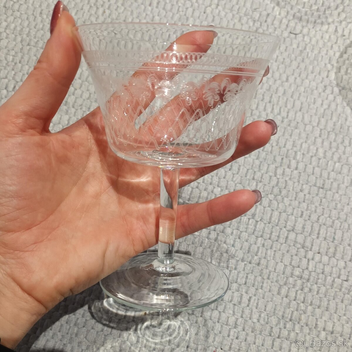 Elegantná sada edwardiánskych pohárov - 4ks - 4