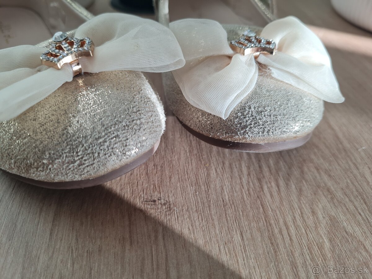 Zlate balerinky Nelli Blu 28 - 4