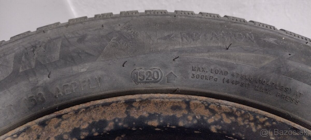 Zimná sada, pneu 185/60R14, disk5x100 fabia - 4