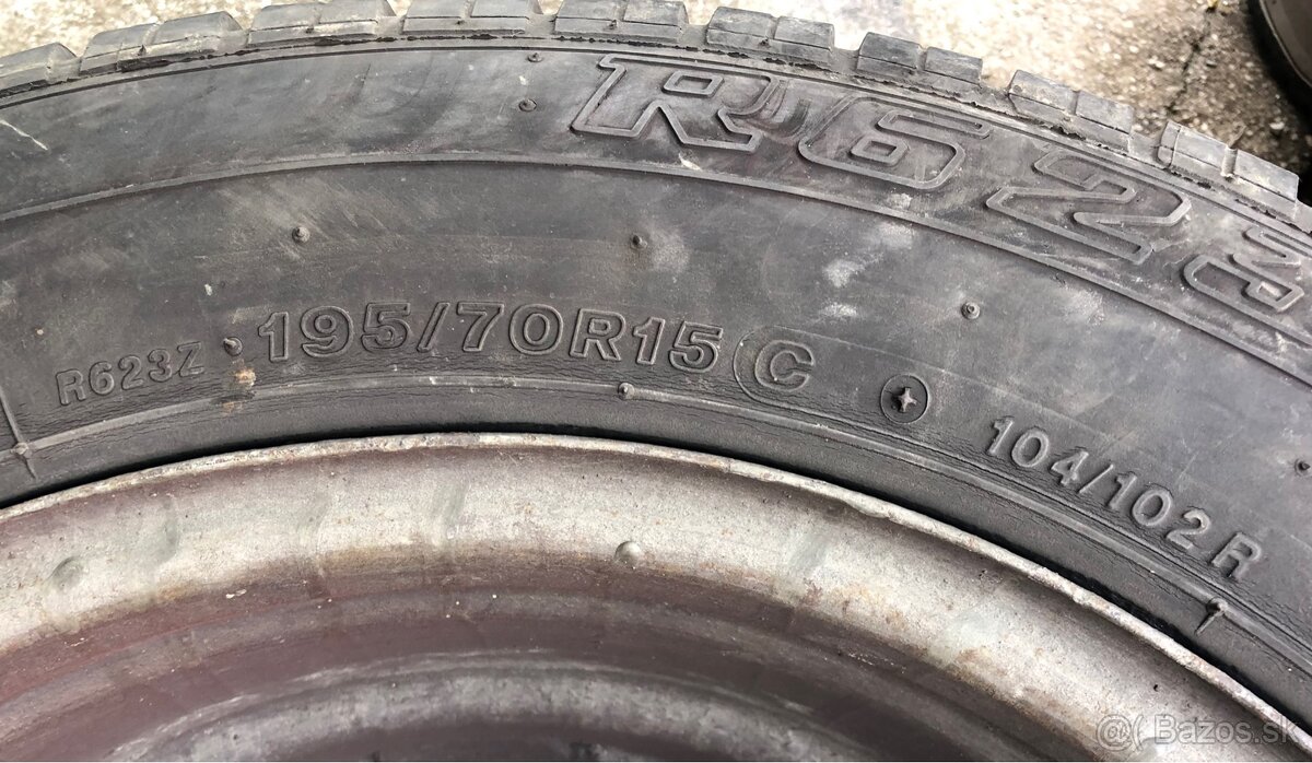 BRIDGESTONE 195/70 R15C letné - 4