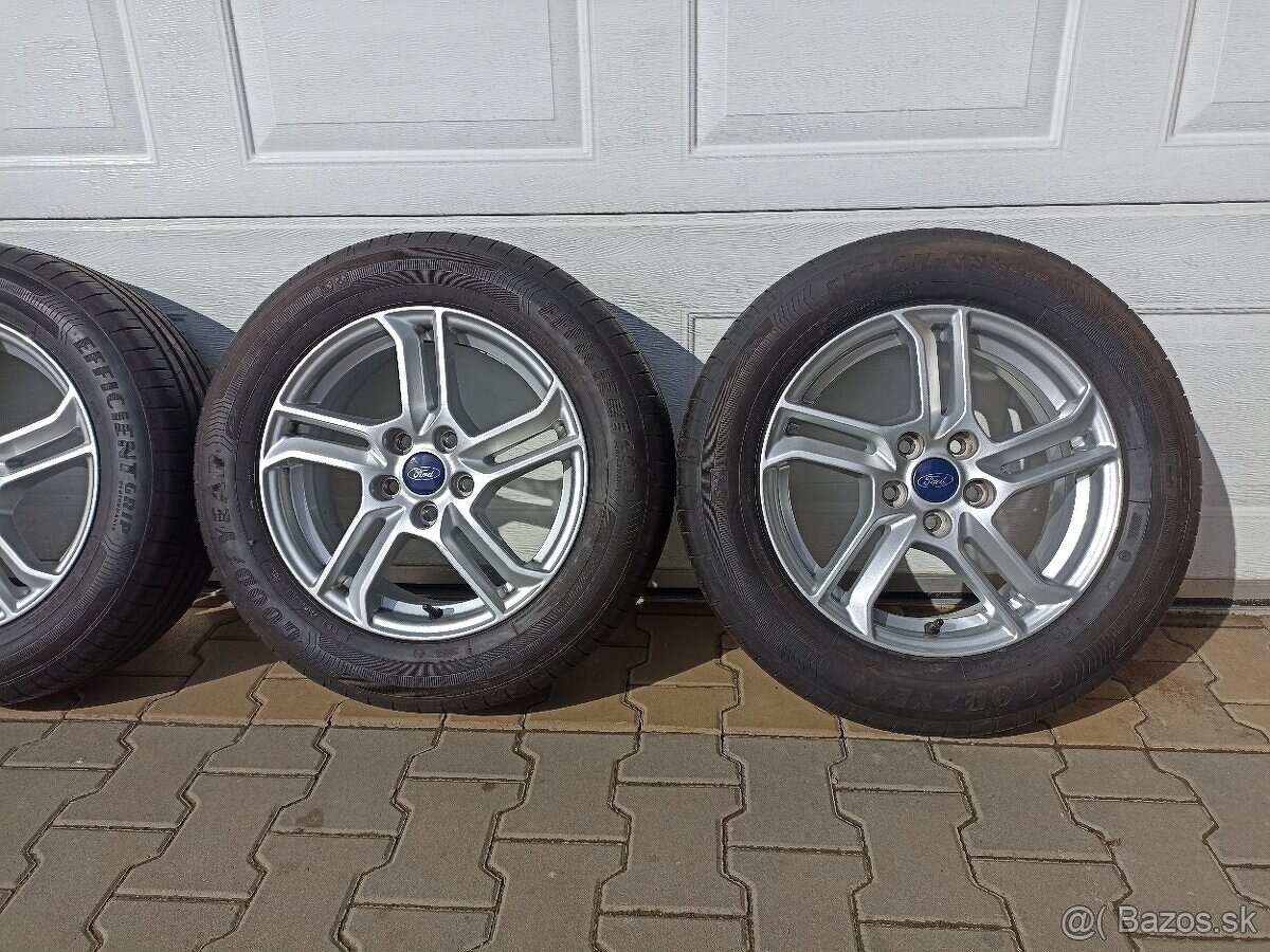 Orig. letná sada FORD 5x108 R16 + GoodYear 205/60 R16 - 4
