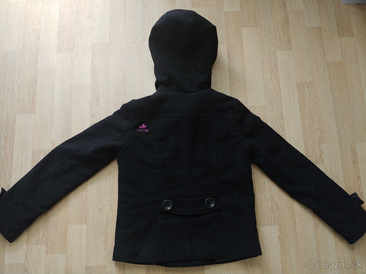 Damska flausova zimna bunda s extra velkou kapucnou, M - 4