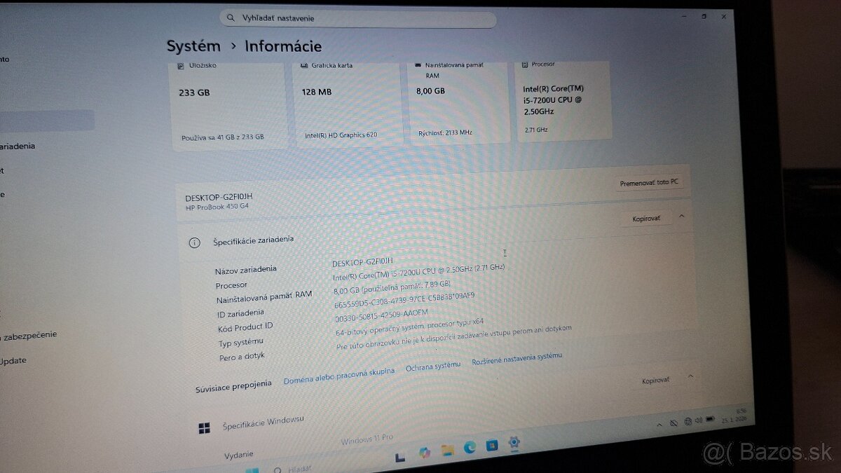 Predam notebook HP ProBook 450 G4 - 4