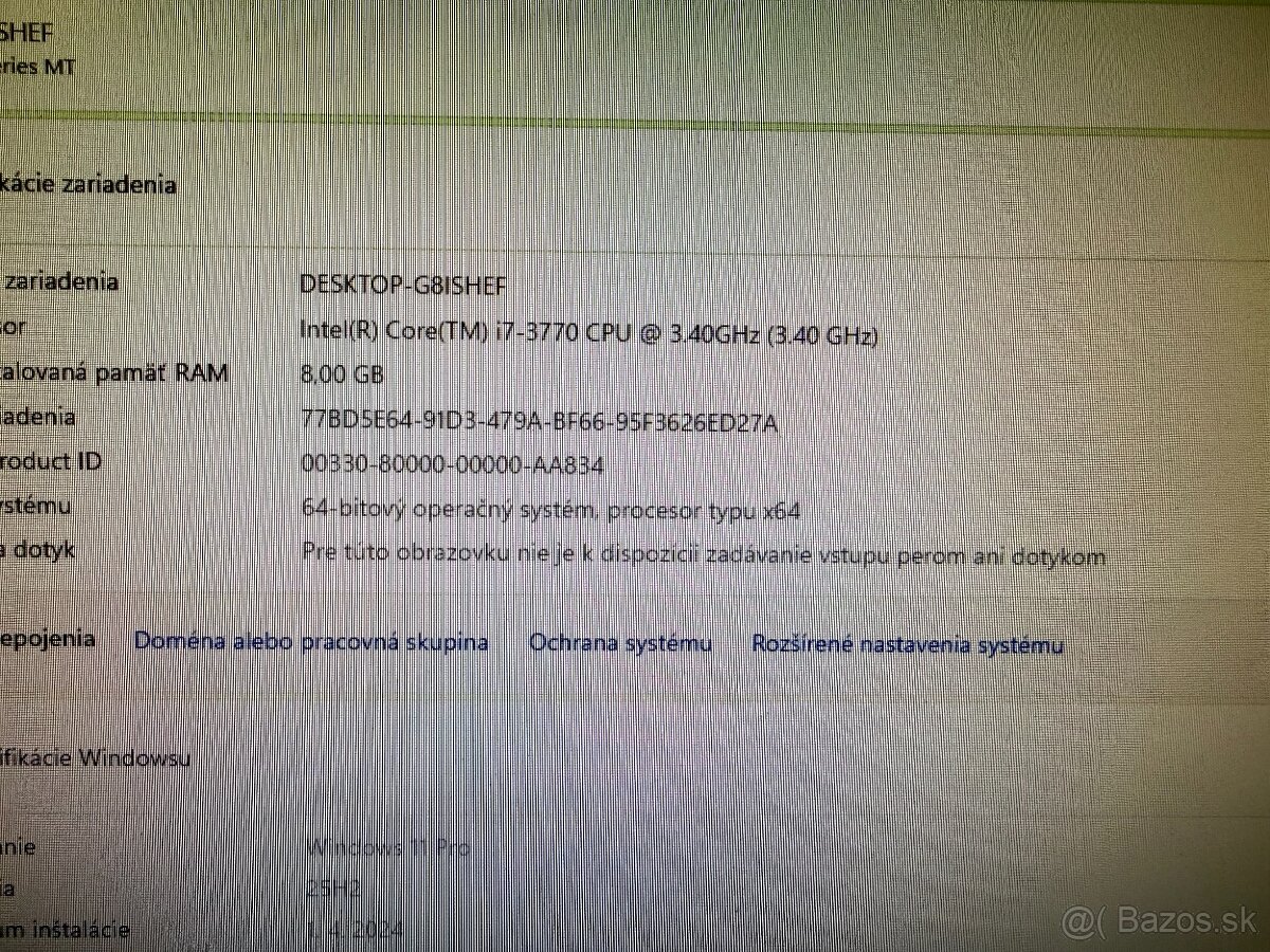 Herný počítač i7-3770 RX 570 SSD + HDD RGB Win11 - 4