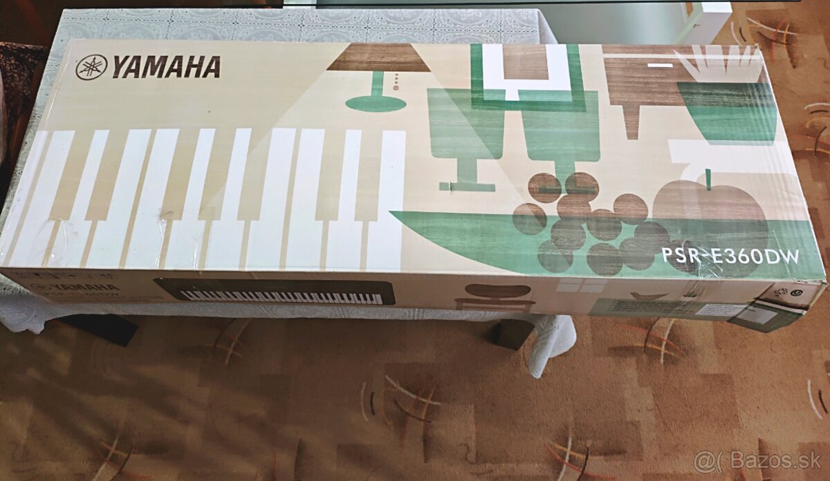 Yamaha PSR E360 SET Keyboard s dynamikou Dark Walnut - 4