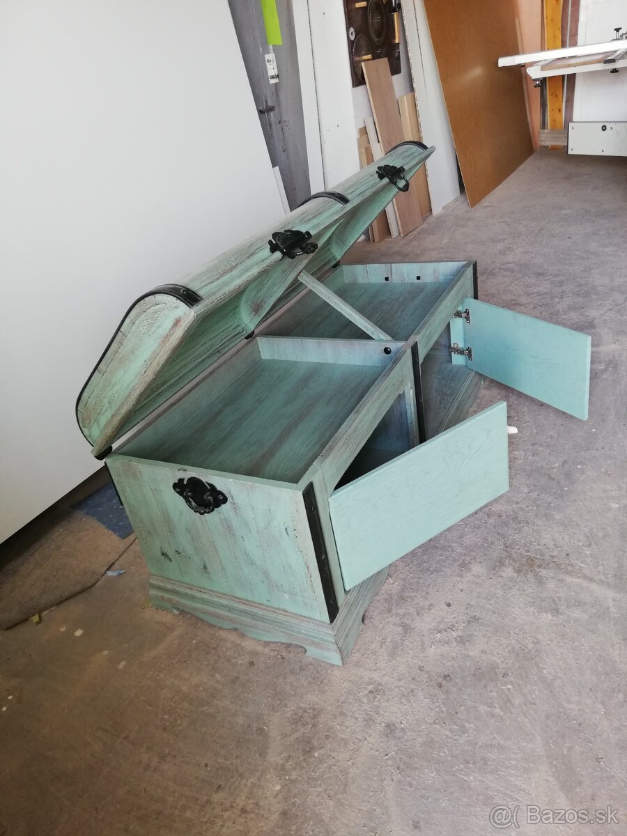 Masívneho dubová truhlica - 4