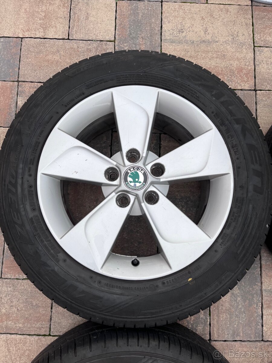 Orig. hliníkové disky Skoda Yeti R16, 5x112 - 4