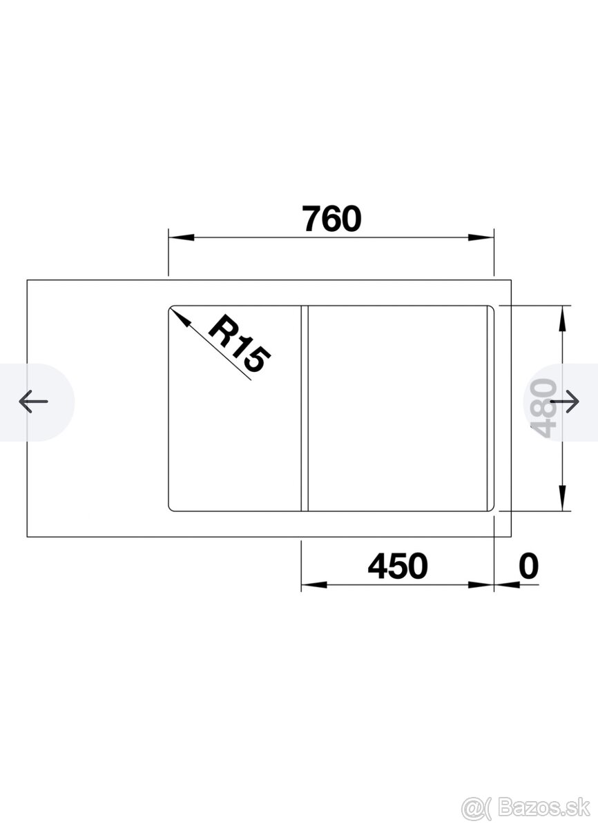 Blanco Legra 45 S Granitový drez - 4