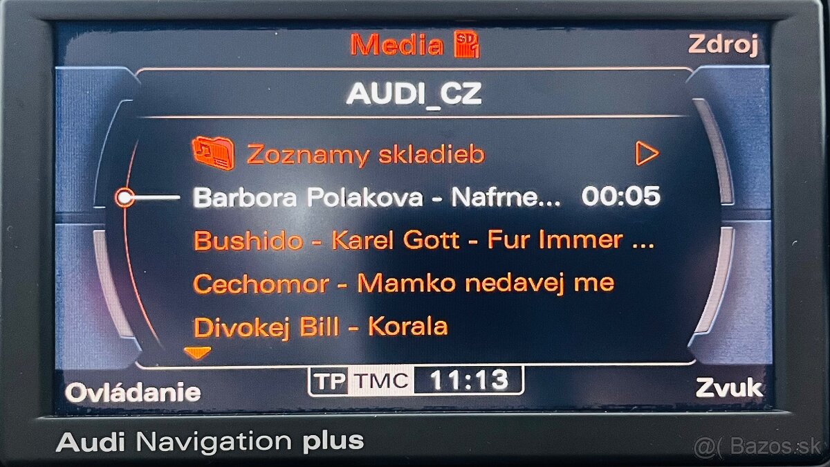 Slovenčina, PIN - mapy - AUDI Navigation Plus - RNS-E (RNSE) - 4