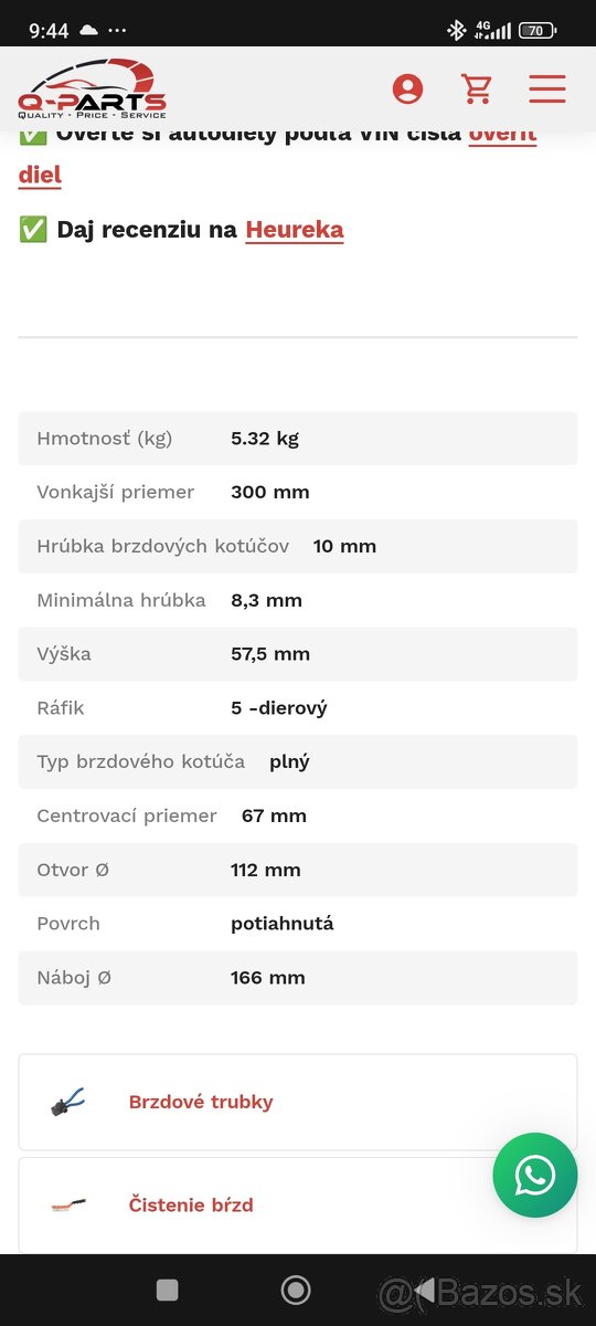 Brzdové Kotúče ABS - 4