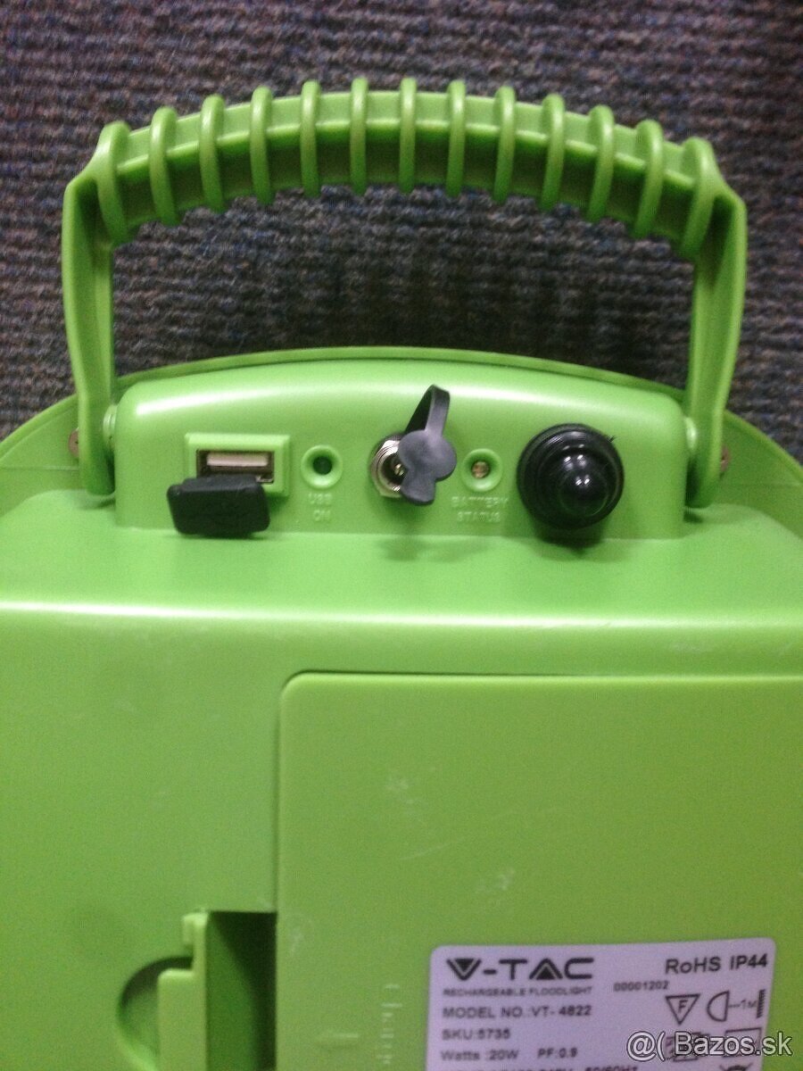 V-TAC - 20W nabijatelny a prenosny LED reflektor (SMD) - 4