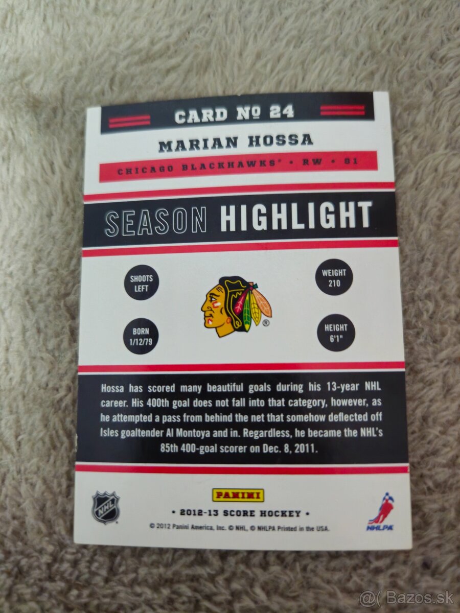 Hokejové kartičky Marian Hossa - 4