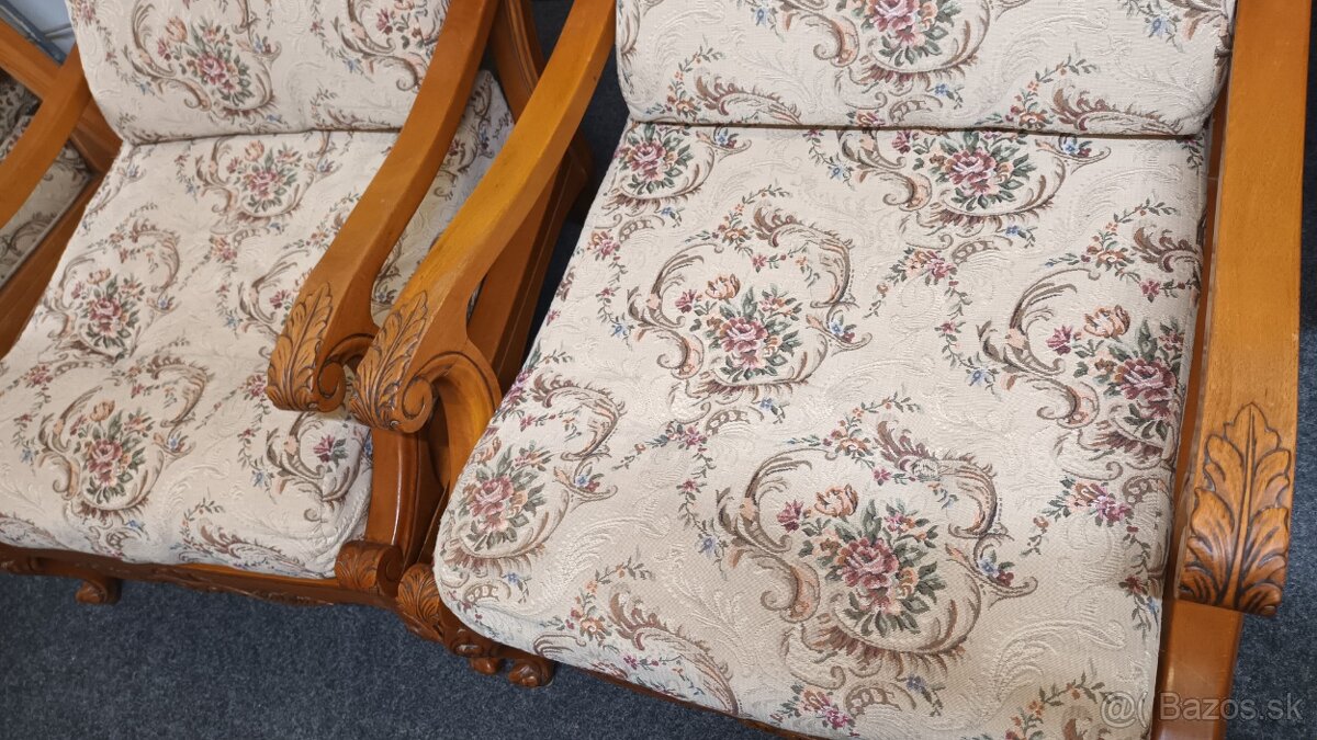Starožitné kreslá-2ks - 4
