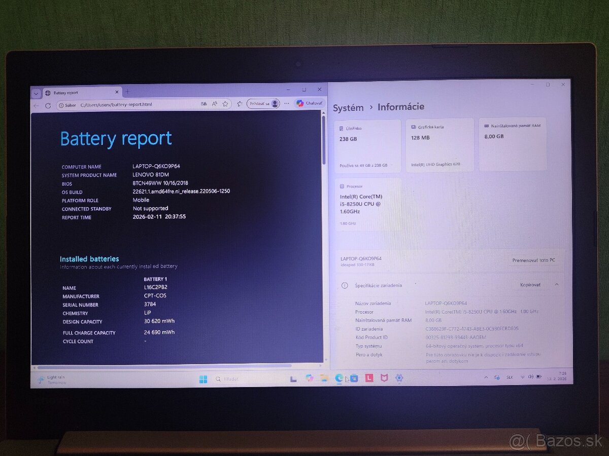 Lenovo IdeaPad 330 17 – i5 / 8GB / 256GB - 4