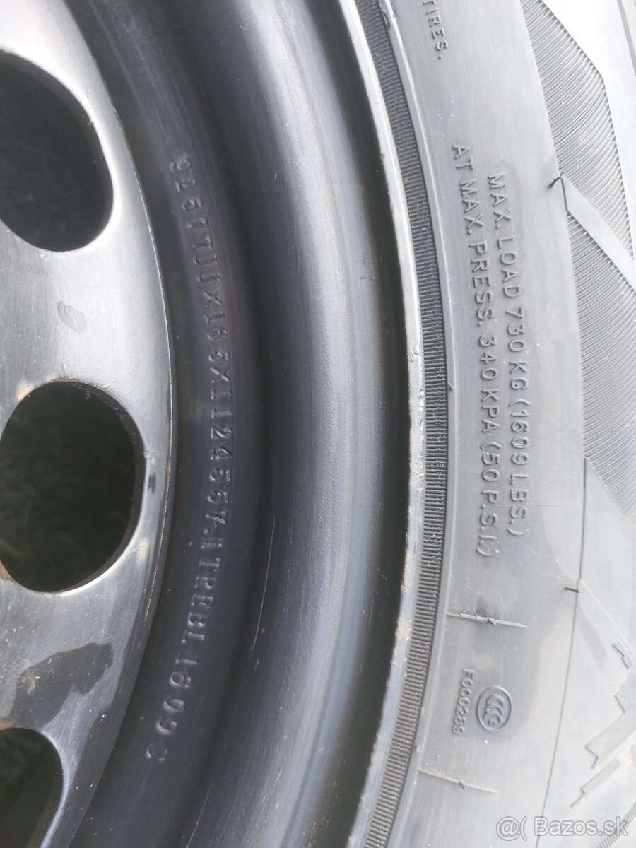 Zimné pneumatiky + plechové disky R16 - 4