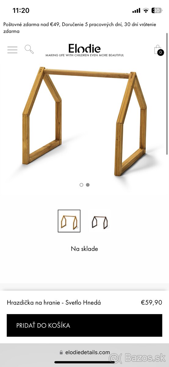 Elodie vešiak s hrazdičkou - 4