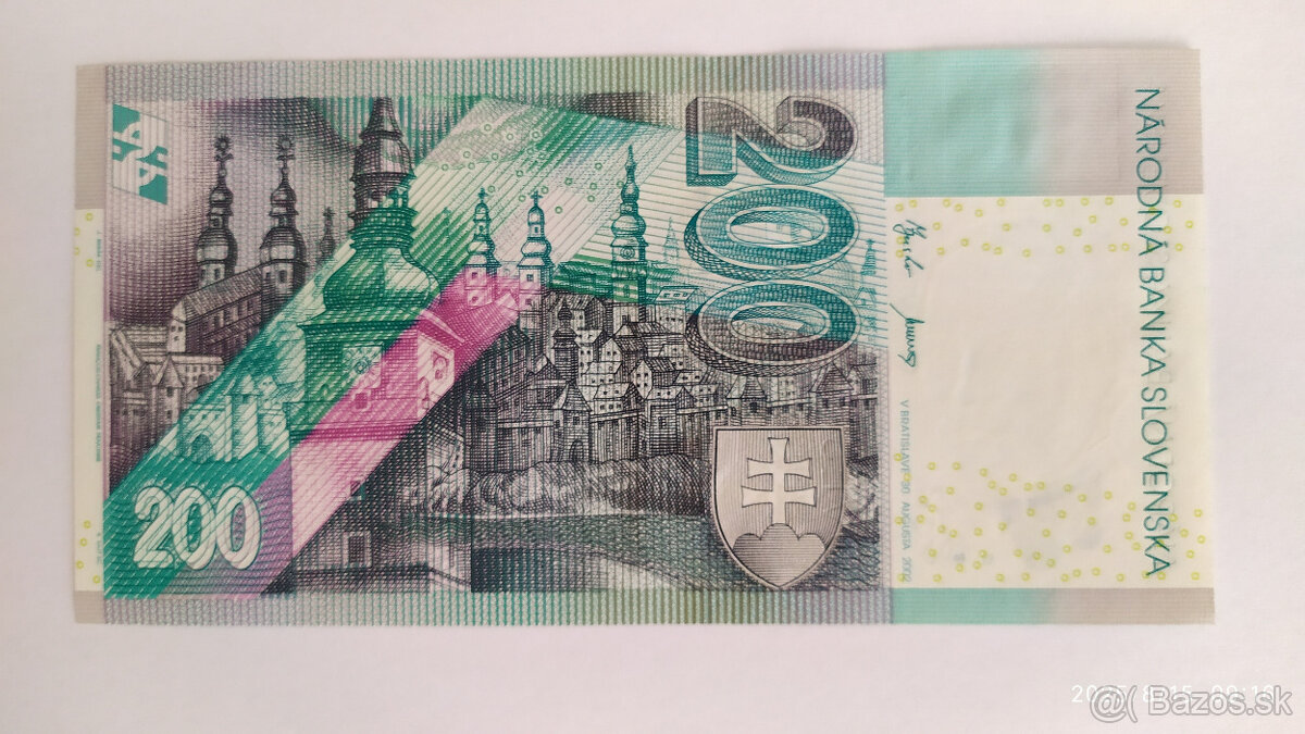 Bankovka 200 Sk s. E 2002 - 4