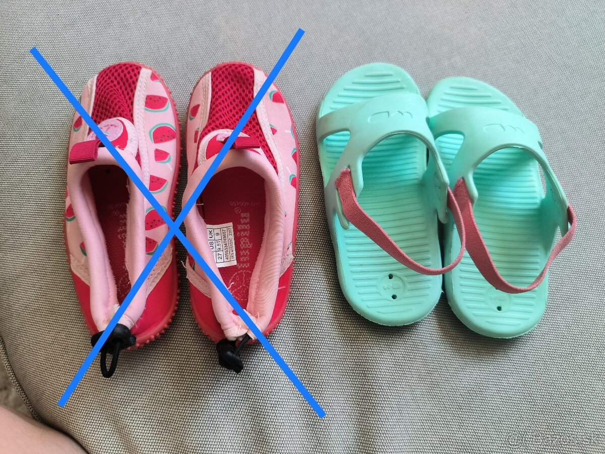 Topánky do vody a papučky veľkosť 27 - 4