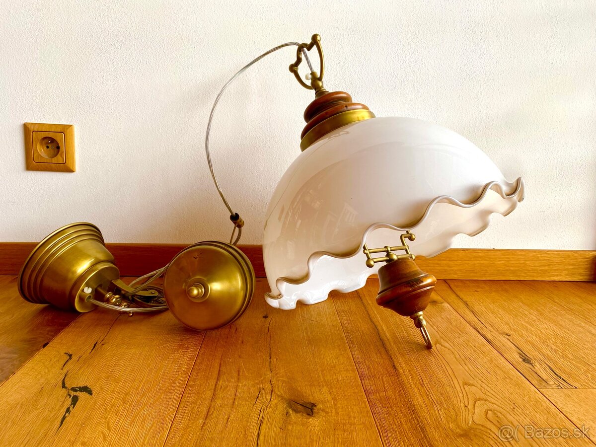 Starý krásný stahovací lustr - 4