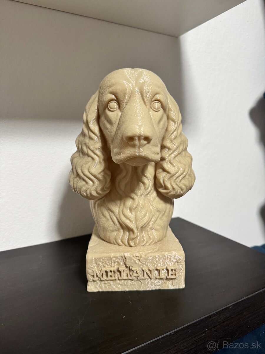 🐾 3D tlačená soška psa s menom - 4