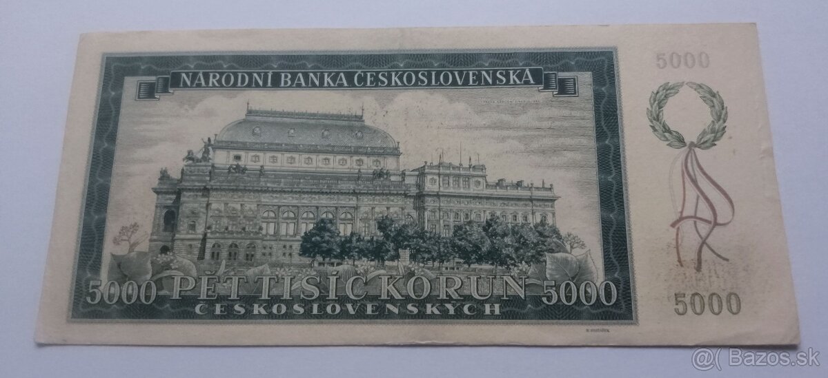 Bankovka 5000 korún. - 4