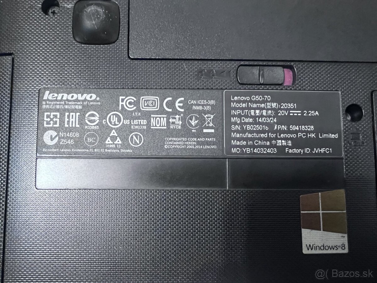 Lenovo G50-70, celeron, 4GB RAM, 500GB disk - 4