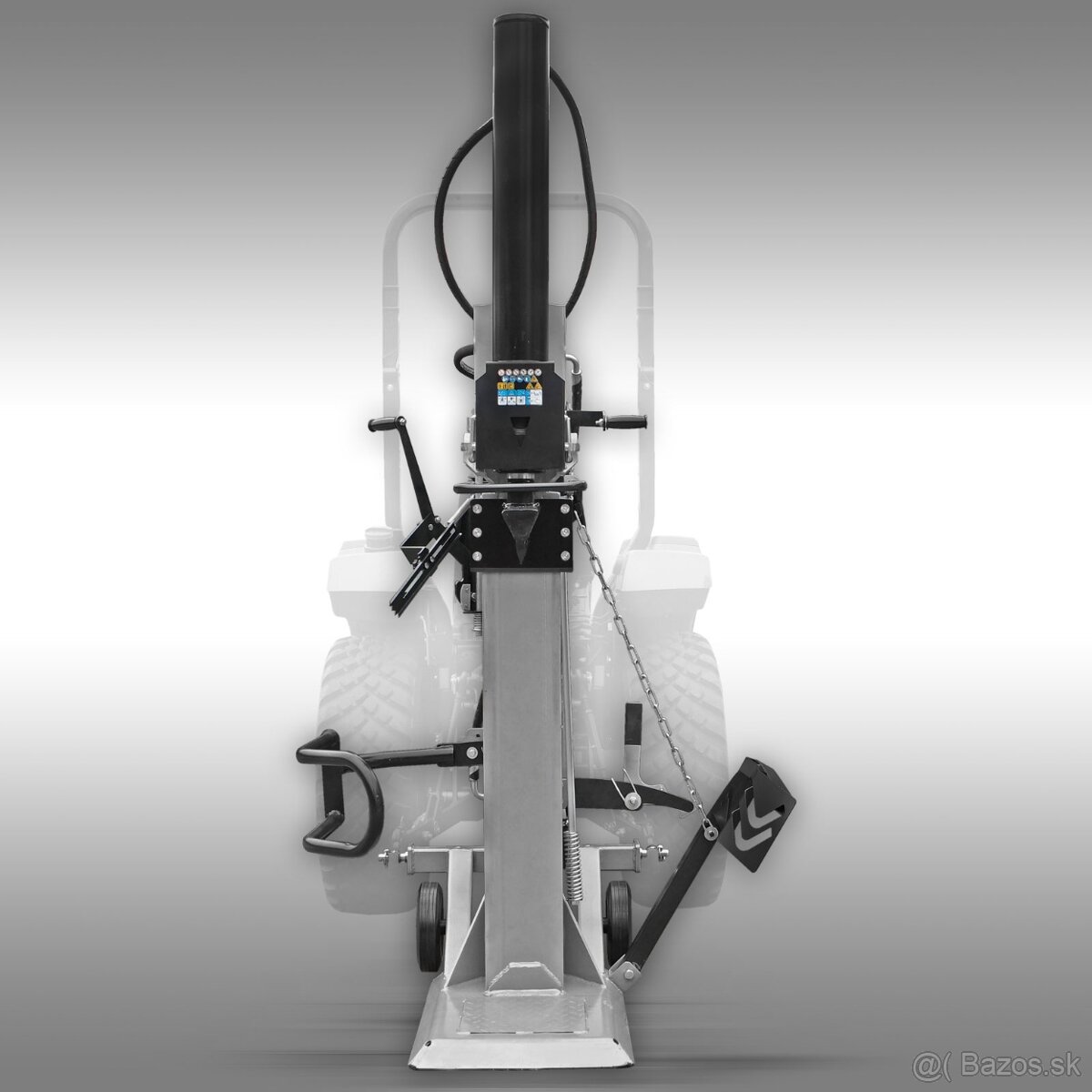 Štiepačka dreva Jansen TS-30, 30 t (PTO), stojaca, so zdvihá - 4