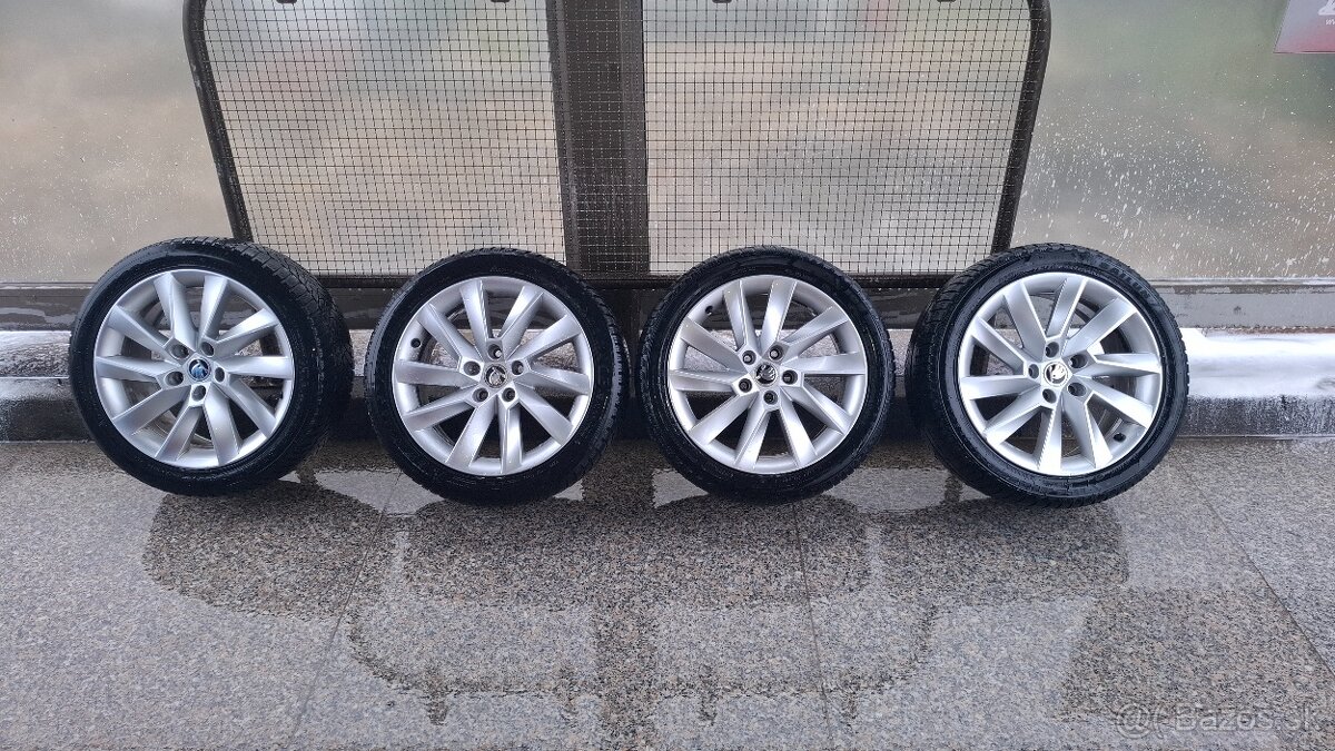 Škoda Superb – 5x112 RONAL 17" disky + pneumatiky - 4