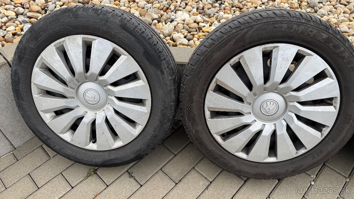 Predám plechové disky na letných pneumatikach - 4