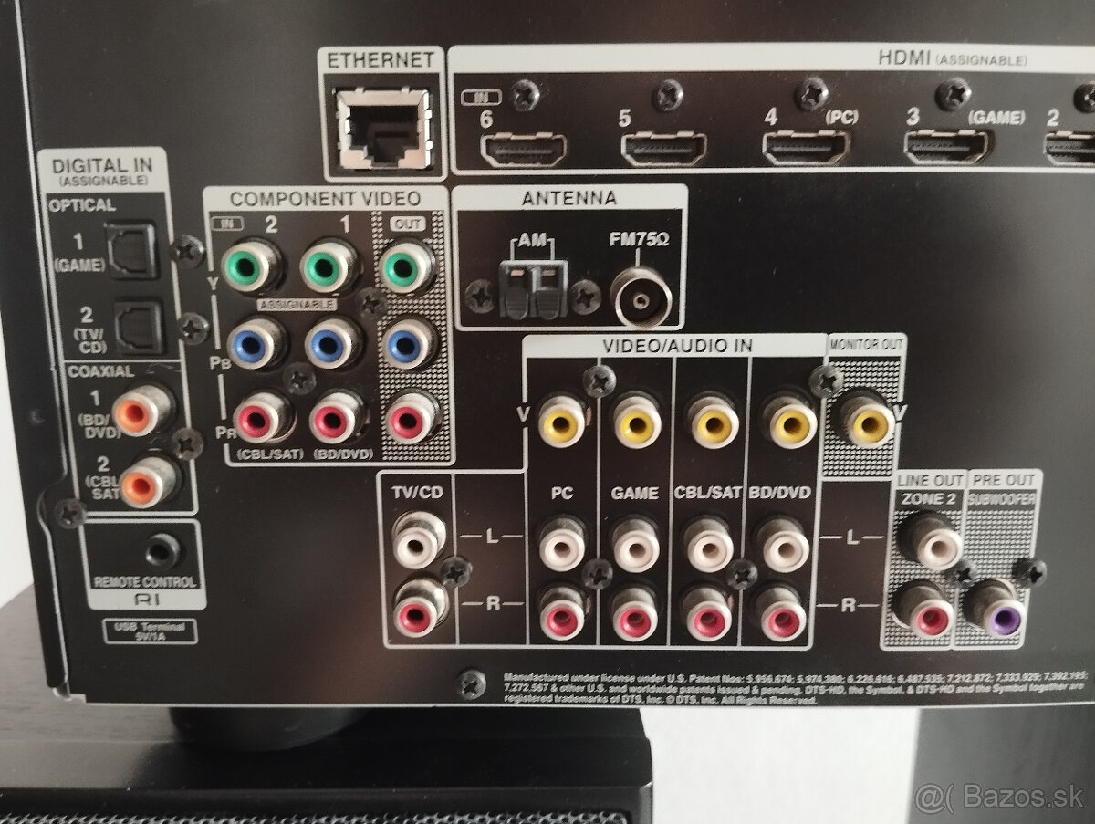 Predám ONKYO TX-NR414 zosilovač a receiver - 4