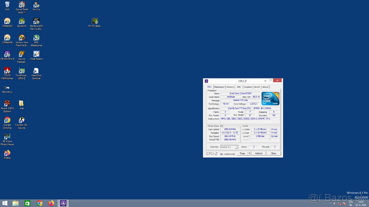 Gigabyte GA-G41M-ES2L + Intel Core 2 Duo E7500 - 4