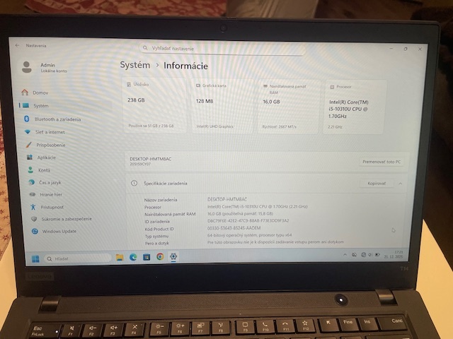 Perfektný Lenovo ThinkPad T14 - 4
