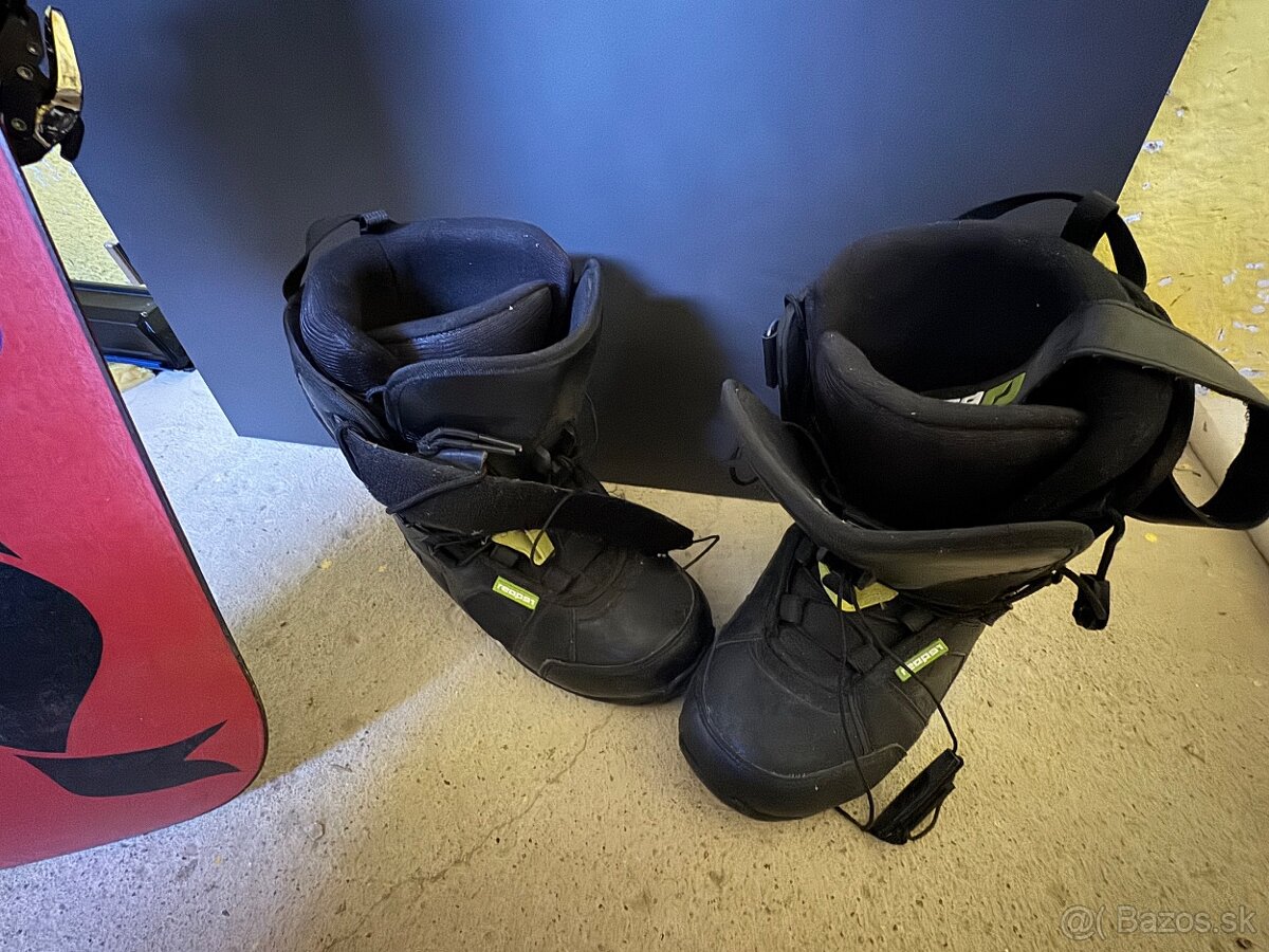 Snowboard+viazanie+Topanky - 4