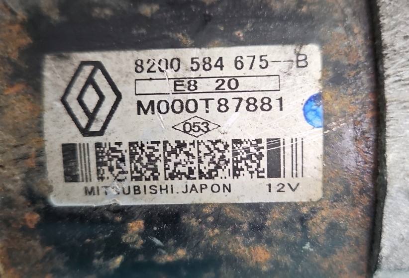 Štartér (testovaný) Renault Nissan Dacia 1.5 dCi 8200584675 - 4