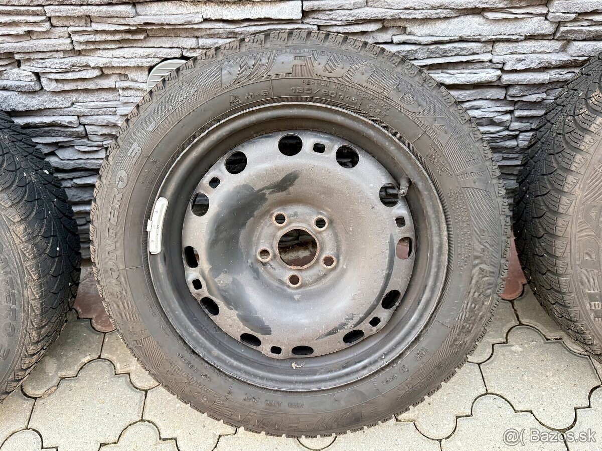 Komplet zimnú sadu na Škoda,Vw,Seat - 5x100 185/60 R15. - 4