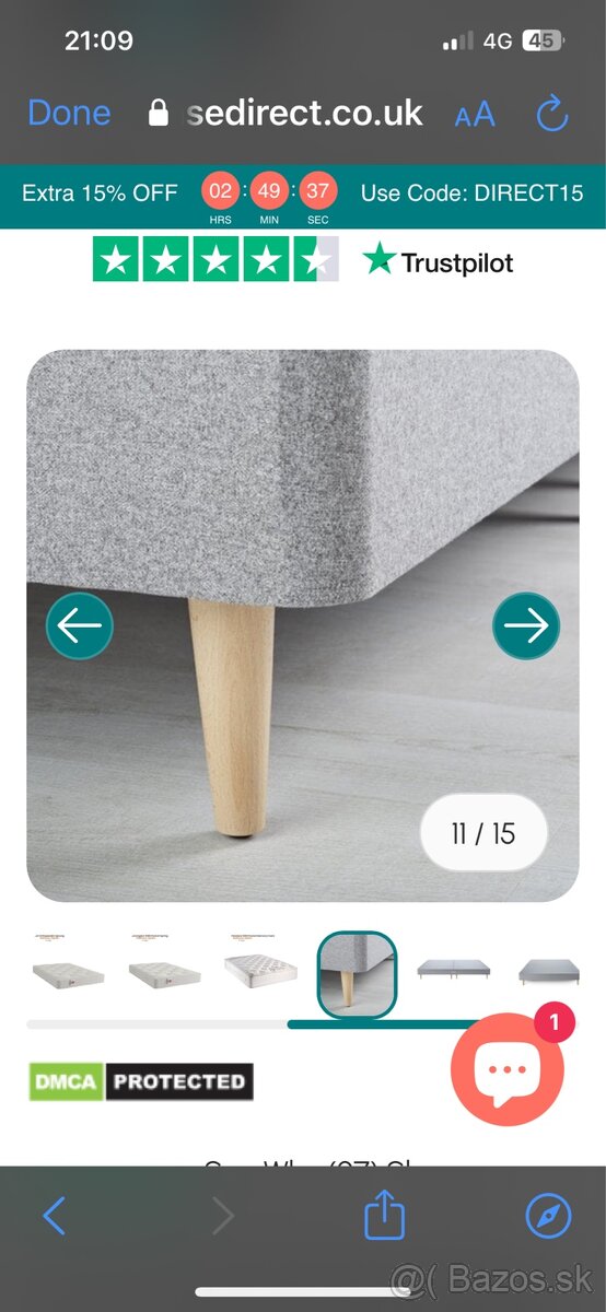 Postel s matracom SIMBA (x2) Cena dohodou - 4