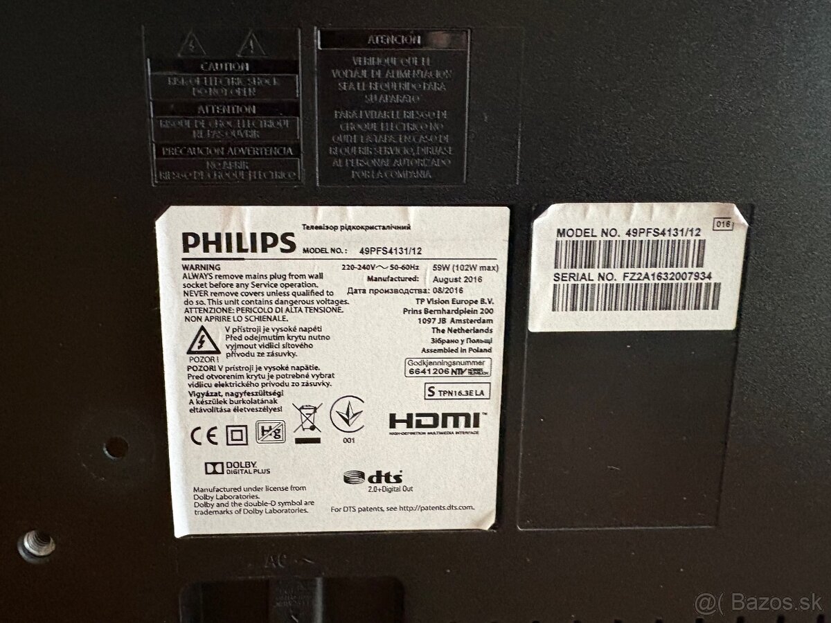 Predám Full HD televízor 49“ Philips 49PFS4131/12 - 4
