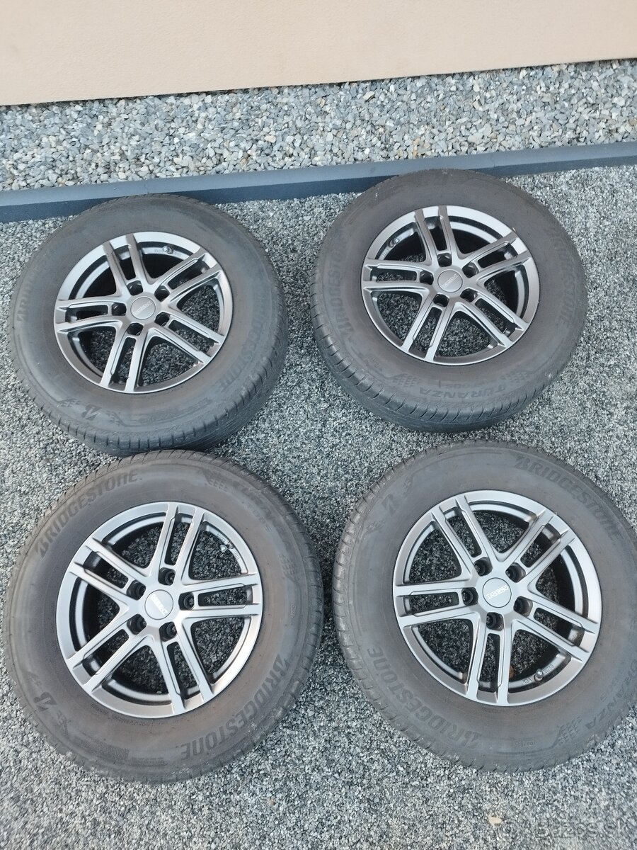 Letné pneu+ alu disky, 5x114.3, 215/70/R16 - 4