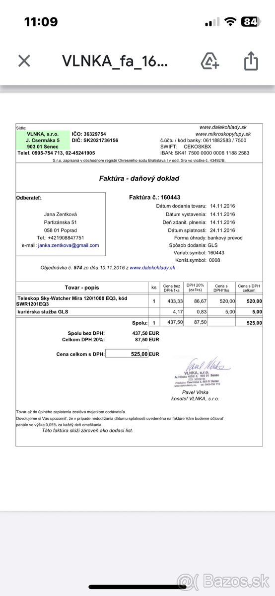 Predám hvezdársky ďalekohľad - 4