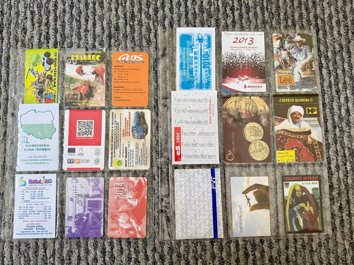 Vreckové kalendáriky rôzne - 72 ks - 4