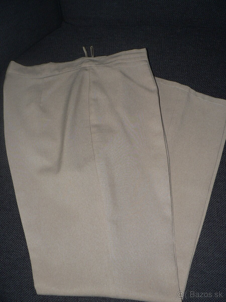 dámske béžové nohavice č.46 - 4
