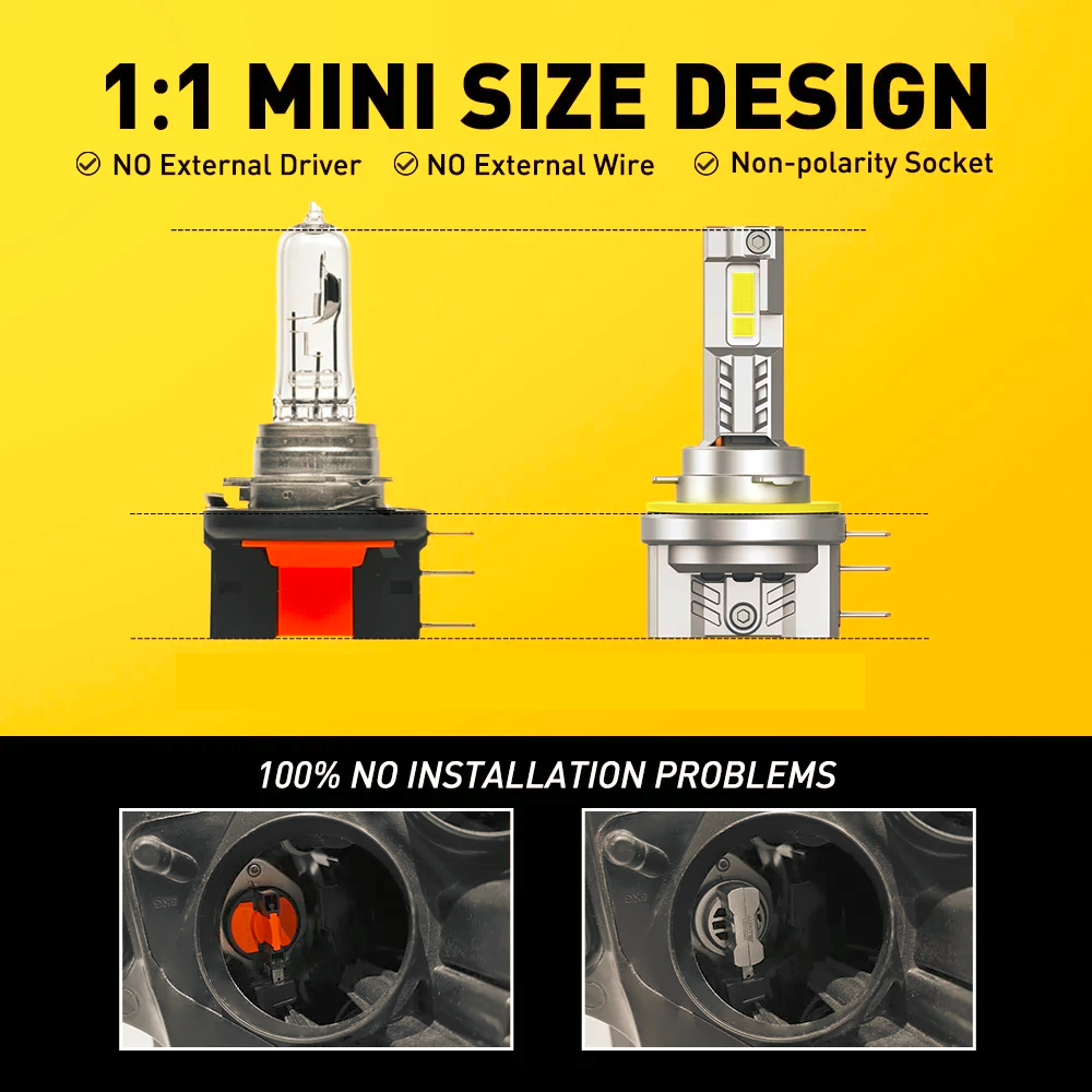 H15 LED autožiarovky CANBUS denné/diaľkové - 4
