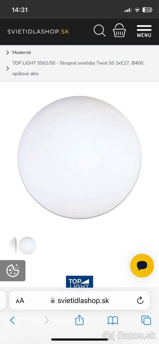 Nastenne/stropne svietidlo Top Light - 4